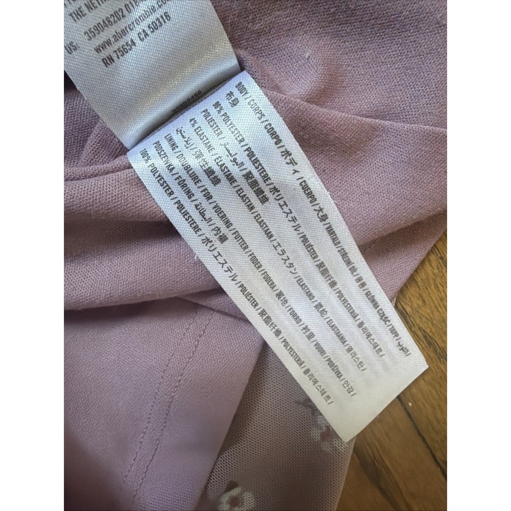 Hollister Floral Summer Mini Dress XS Lavender Tie Front Ruched Semi Sheer Boho - Picture 9 of 13